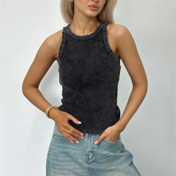 Classy Sexy Summer Vintage Sleeveless Basic Retro Tank Top - Image 6