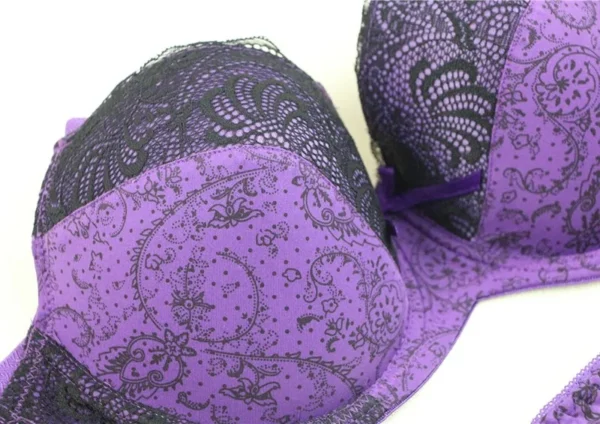 New Sexy Lingerie Embroidered Lace Bra Cup Underwear Set - Image 14