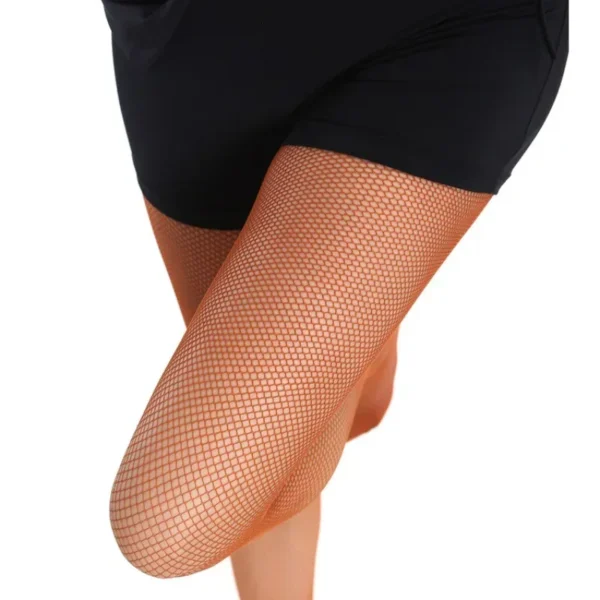 Very Elegant Sexy Hard Yarn Elastic Latin Dance Fishnet Stockings - Image 10