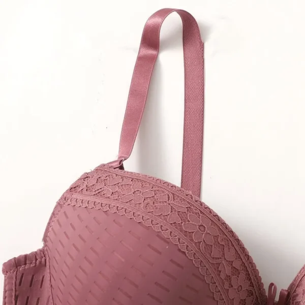 Sexy Large Plus Size No-Padding Thin Mold Cup Bras - Image 5