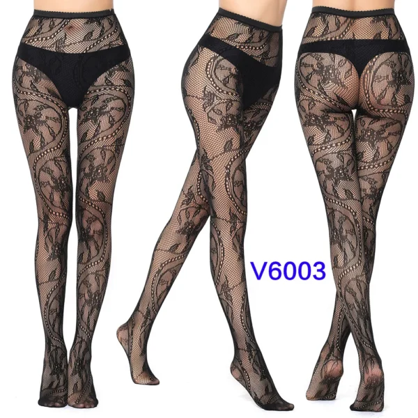 Sexy Fishnet Black Gothic Lace Tights Stocking - Image 26