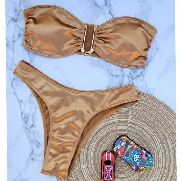 New Solid Sexy Summer Push Up Beach Swimwear Bikini Set - Image 8