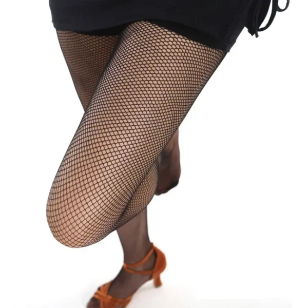 Very Elegant Sexy Hard Yarn Elastic Latin Dance Fishnet Stockings - Image 8