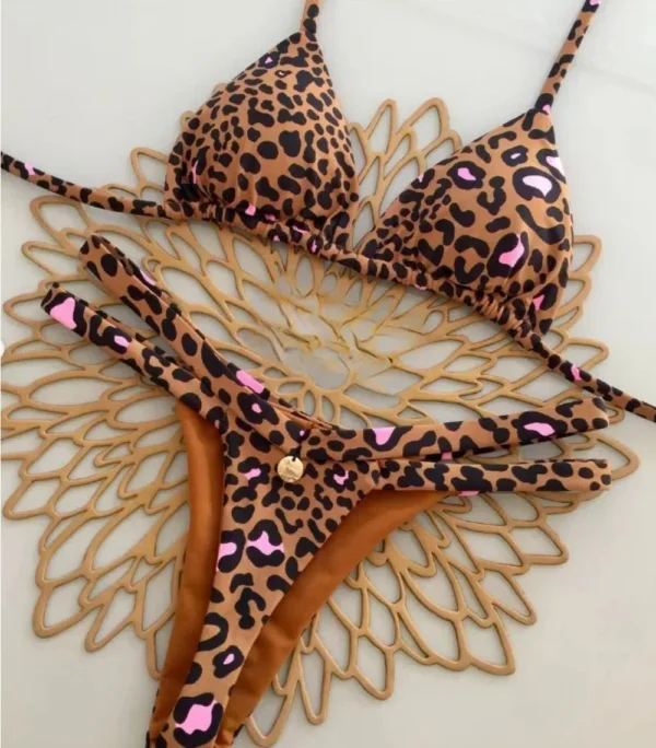 New Sexy Women Brazil Swimsuit Beach Vacation Swimwear Bikini Set - Image 2